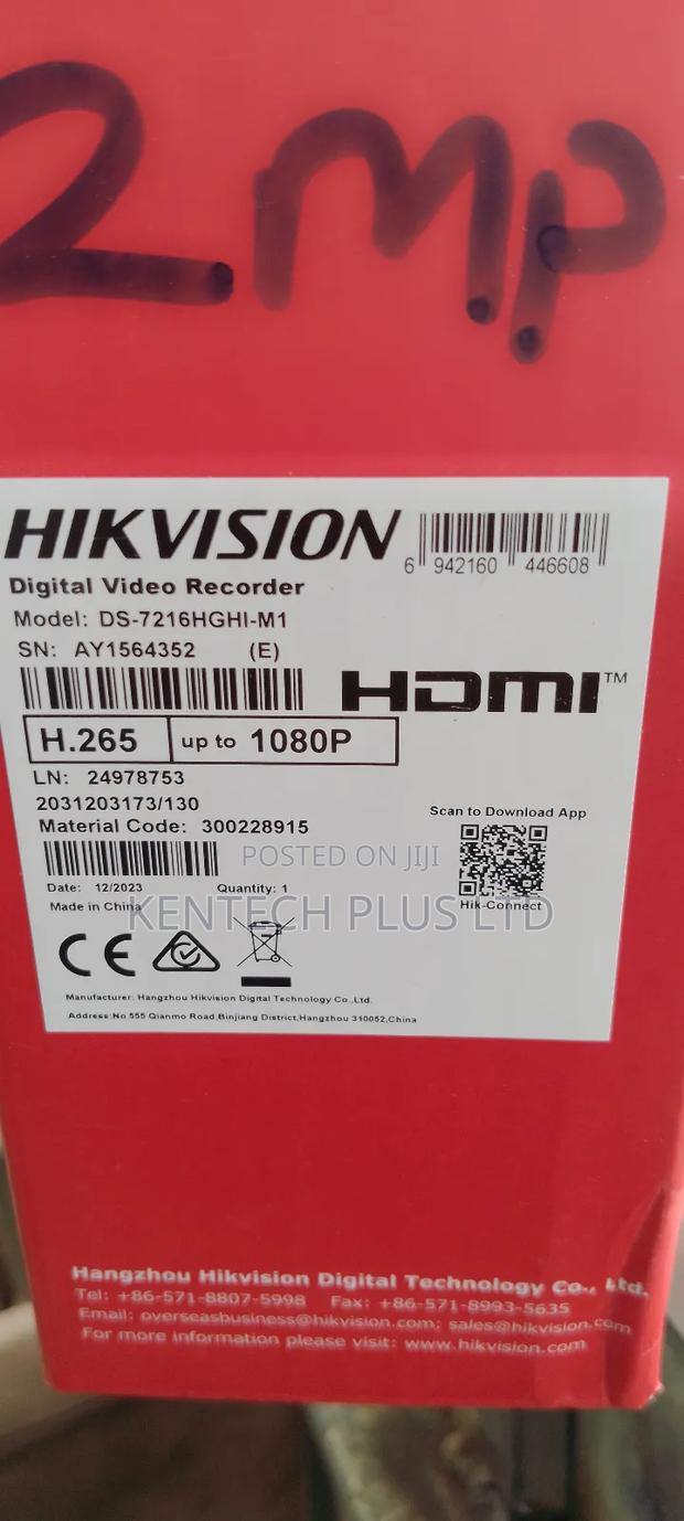 2mp 16ch DVR Hikvison Black · Photo 3