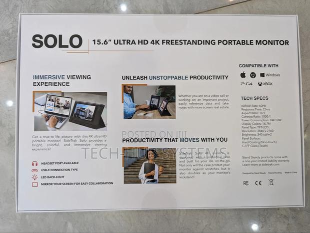 Sidetrak Solo 15.6” Freestanding Portable Monitor · Photo 2