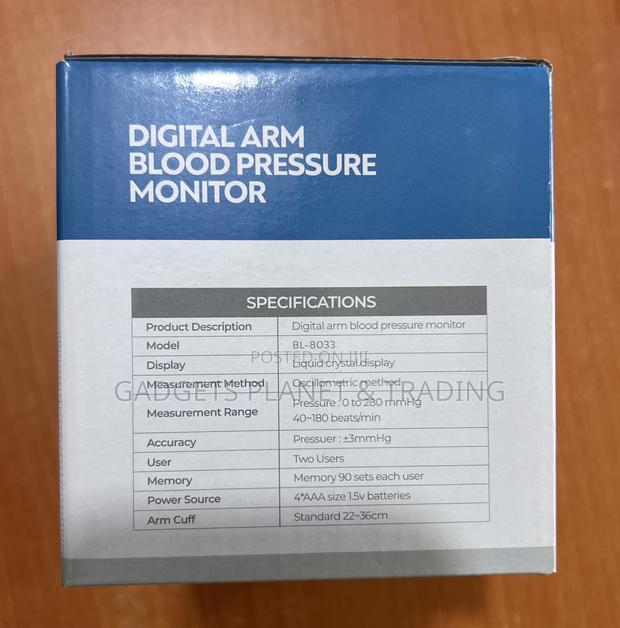 BABYLY Digital Arm Blood Pressure Monitor - BL-8033 · Photo 4