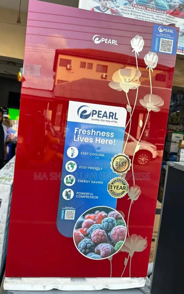 Stylish and Powerful Pearl Single Door Red Glassed Fridge · Photo 1