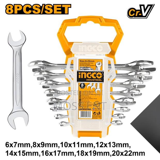 Offset Ring Spanner Set 8pcs - Hkspa3088 · Photo 3