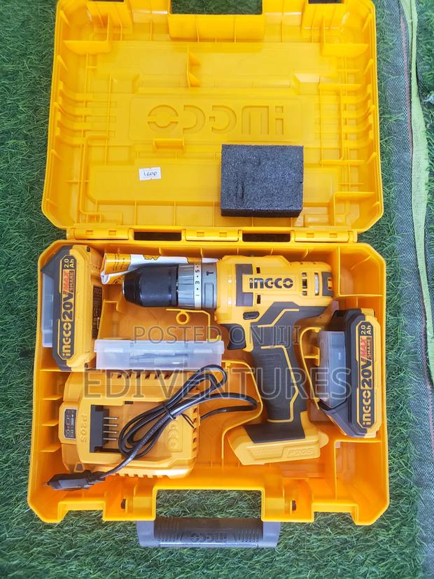 INGCO CORDLESS Impact Drill 20V 2 Batteries - CIDLI201452 · Photo 1