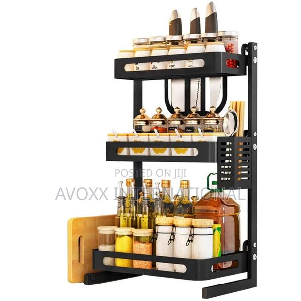 TOOLKISS Spice Rack, 3-Tier Bathroom/Kithen Organizer · Photo 2