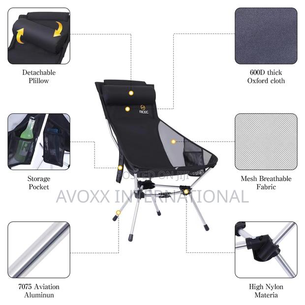 Nice C Ultralight High Back Folding Camping Chair, 2 Pieces · Photo 2