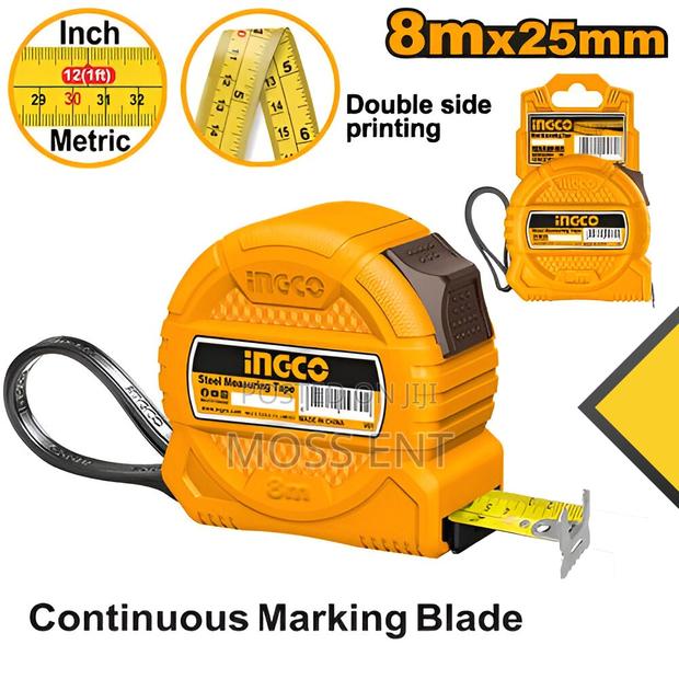 Steel Measuring Tape 8mx25mm - Hsmt39825 · Photo 1