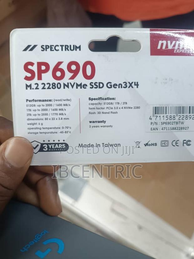 Spectrum 2tb Sp90 Nvme SSD · Photo 2