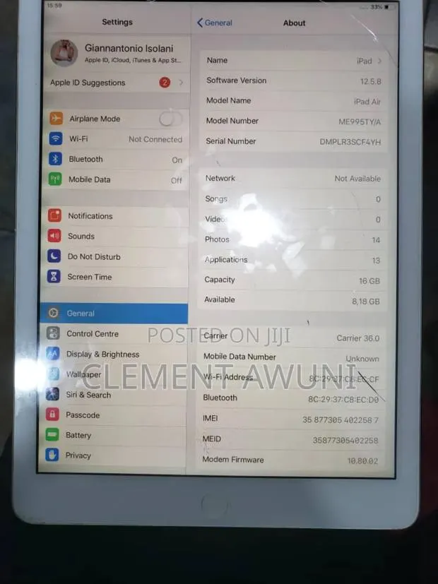 Apple iPad Air 16 GB White · Photo 1