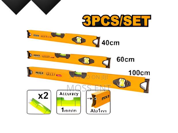 3 PCS Spirit Level Set 40 + 60 + 100 - Hsl10403 · Photo 1