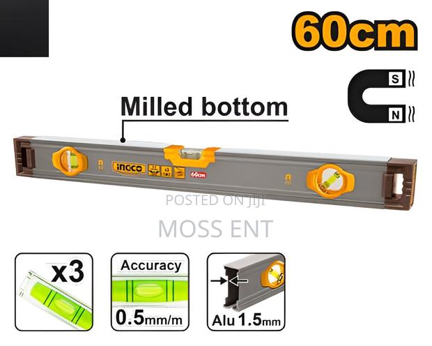 Spirit Level With Magnets 60cm - Hsl38060m · Photo 2