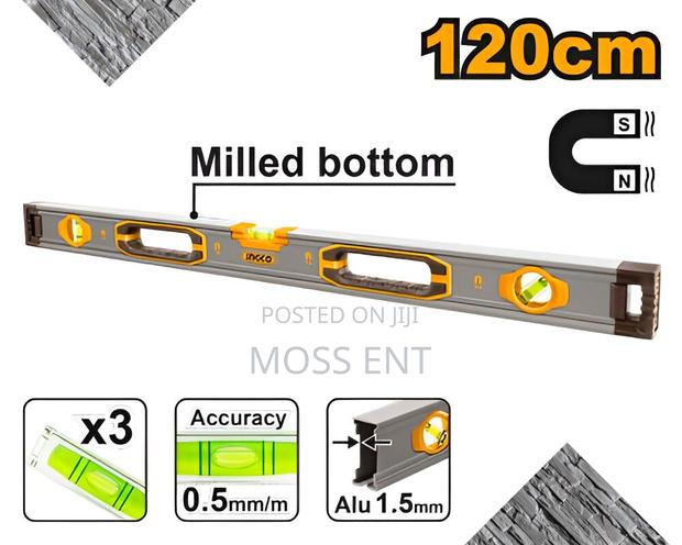 Spirit Level With Powerful Magnets 120cm - Hsl38120m · Photo 1