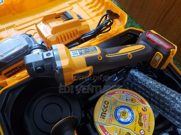 Ingco Cordless Angle Grinder With Variable Speed Control · Photo 1