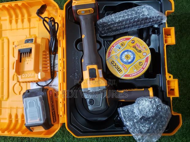 Ingco Cordless Angle Grinder With Variable Speed Control · Photo 2
