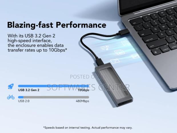 Lexar E350 M.2 Nvme SATA SSD Adapter, USB 3.2 Gen 2 (10gbps) · Photo 2