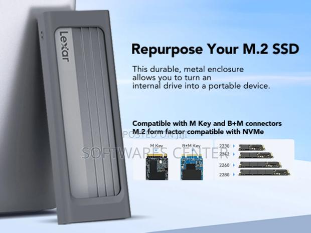 Lexar E350 M.2 Nvme SATA SSD Adapter, USB 3.2 Gen 2 (10gbps) · Photo 3