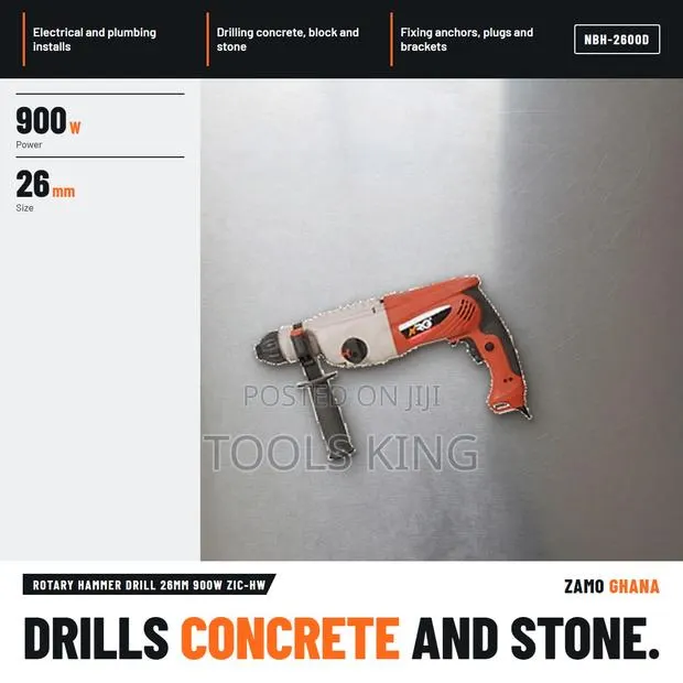 Rotary Hammer Drill 26Mm 900W Zic-Hw - NBH-2600D · Photo 1