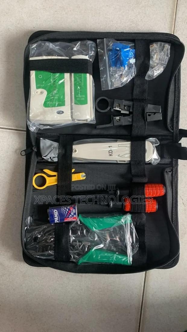9in 1 Ethernet Lan Rj11, Rj45 Cat6 Networking Tool Kit · Photo 1