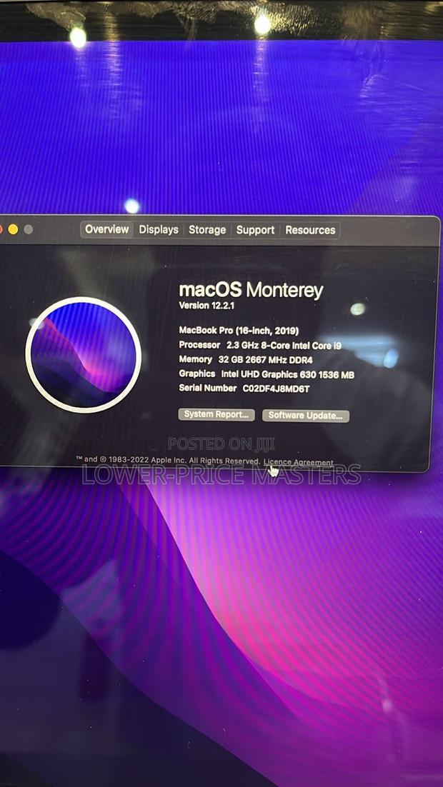 New Laptop Apple MacBook Pro 2019 32GB Intel Core I9 SSD 1T · Photo 3