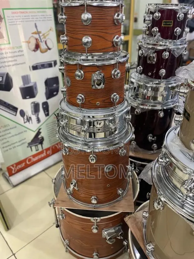 Ev High Grade 5-Piece Complete Drumset · Photo 1