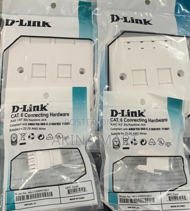 D-Link Double Face With Keystone Jack 2 Faceplate · Photo 1