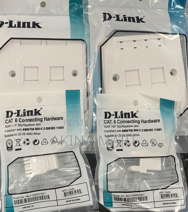 D-Link Double Face With Keystone Jack 2 Faceplate · Photo 2