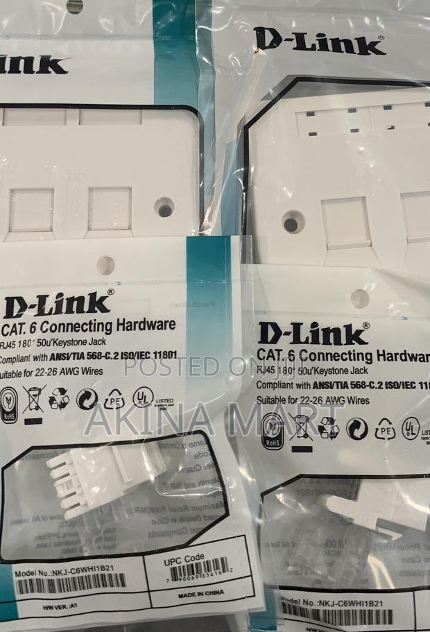 D-Link Double Face With Keystone Jack 2 Faceplate · Photo 3