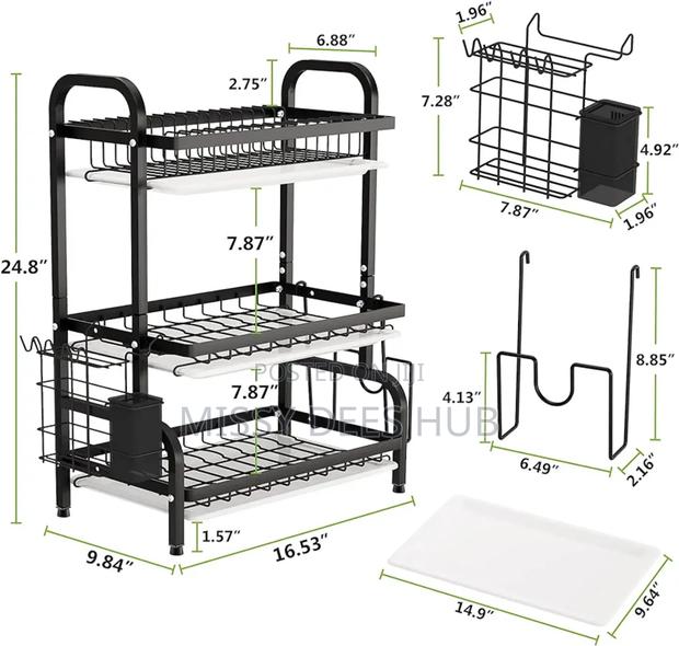 3 Tier Dish Drying Rack · Photo 7