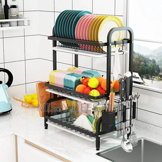 3 Tier Dish Drying Rack · Photo 4