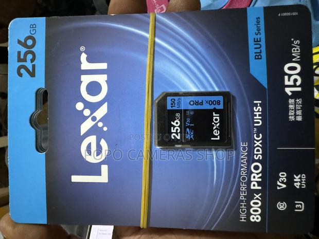 Lexar 256gb 150mb/S V30 U3 Sd Cards · Photo 1