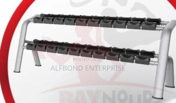 2 Layers Heavy Duty Dumbbell Rack · Photo 2
