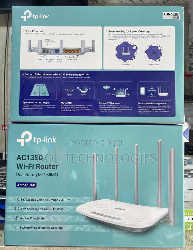 Tp-Link Wireless Dual Band Multi Function Router Archer C60 · Photo 2