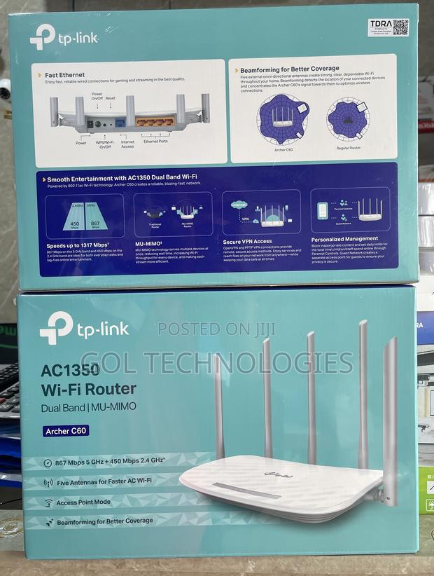 Tp-Link Wireless Dual Band Multi Function Router Archer C60 · Photo 3