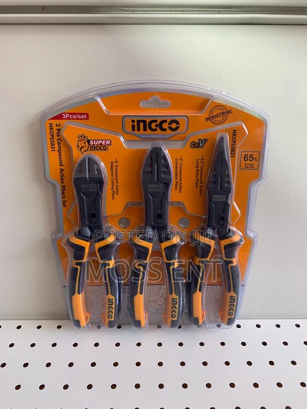 3 PCS Compound Action Pliers Set 8" - Hkcps5831 · Photo 1