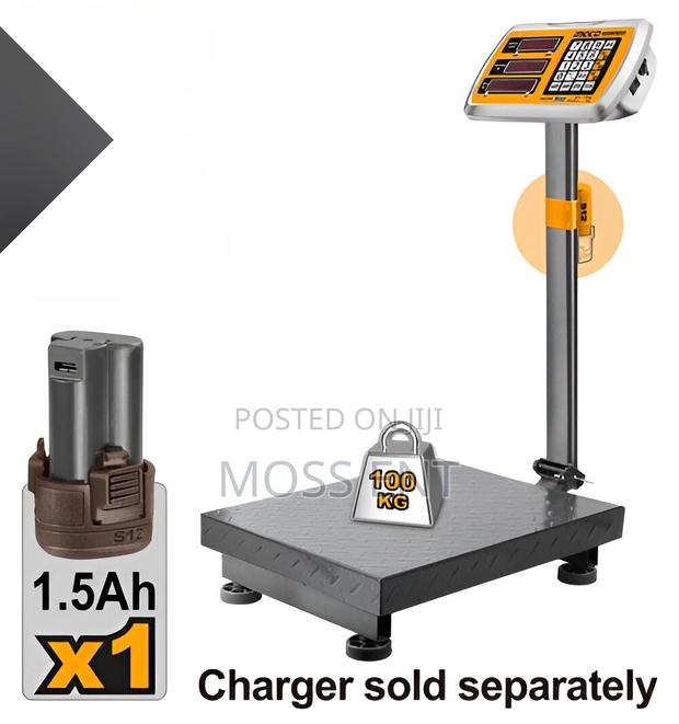 Lithium-Ion Scale USB-C 12v 100kg - Ces1302 · Photo 1
