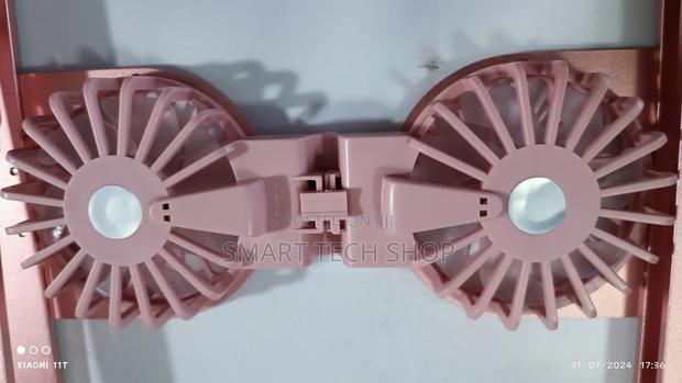 Adjustable Portable Foldable Laptop Stand + Fan RGB Light · Photo 8
