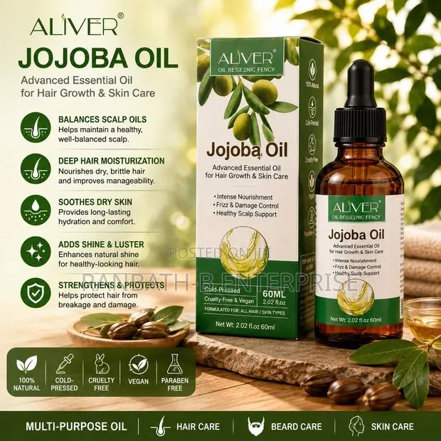Original ALIVER Jojoba Oil – Suitable for All Hair Types · Photo 1