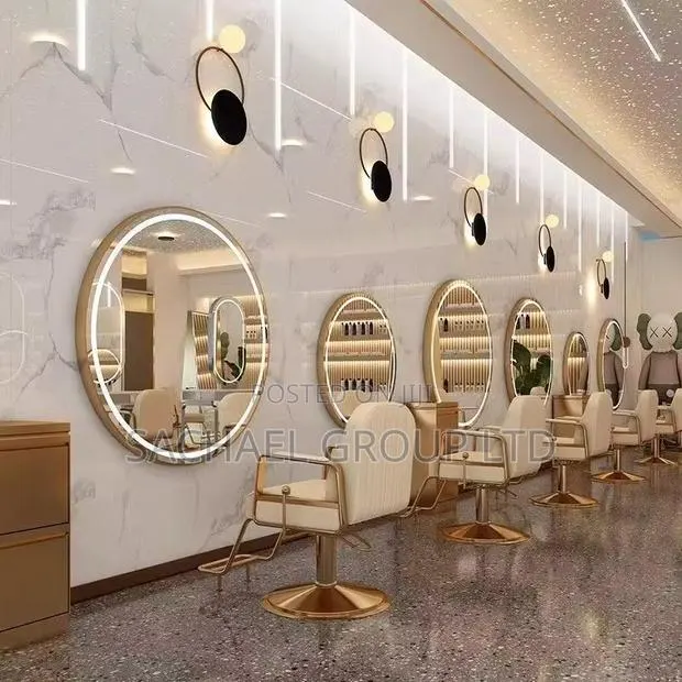 Round Salon Led Mirror · Photo 3