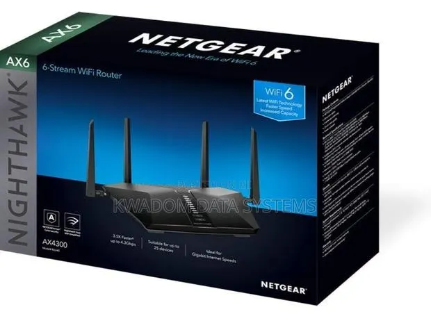 Netgear Nighthawk Ax6 6-Stream Ax4300 Wifi 6 Router Rax45 · Photo 1