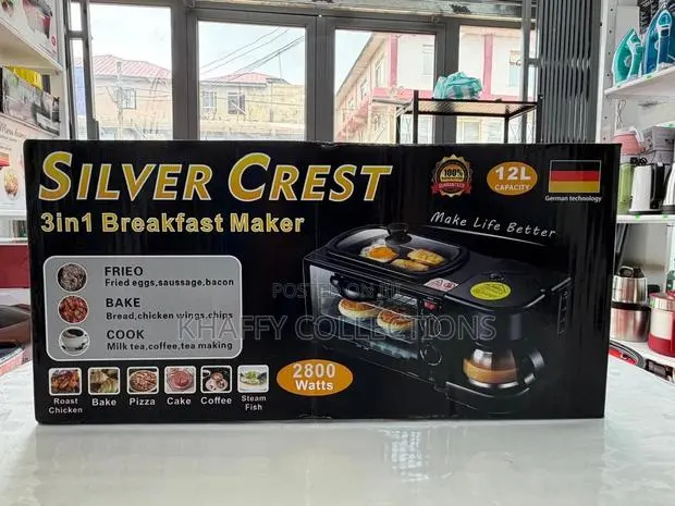 12L Silver Crest 3in1 Breakfast Maker - Pay on Delivery Accra · Photo 1