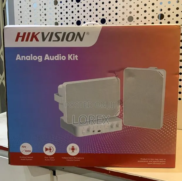Hikvision Analog Audio Kit With 60w Analog Amplifier Ds-Qae0ka60120-2 · Photo 1