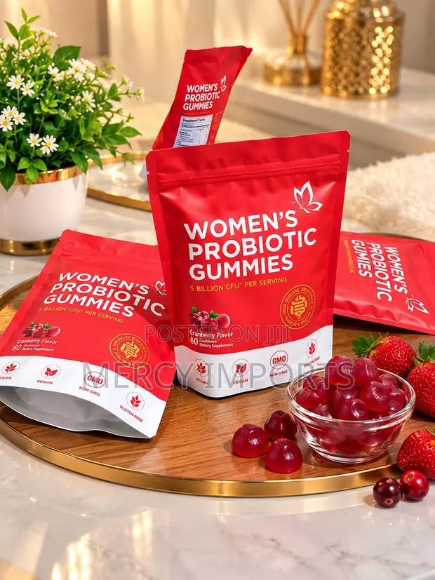 Women’s Probiotic Gummies – Cranberry Flavor | 60 Gummies · Photo 1