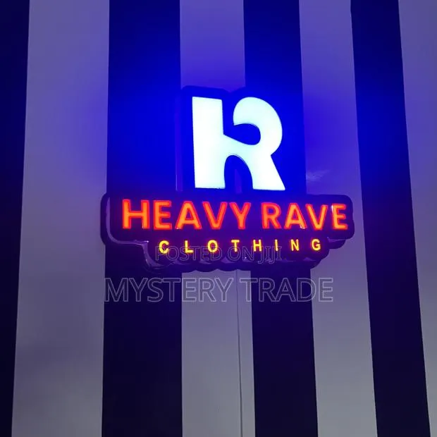 3d Indoor Signage for Heavy Rave Clothing · Photo 1