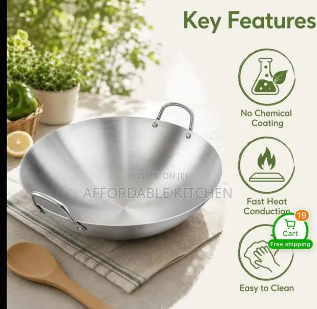 Stainless Steel Wok Pan · Photo 1