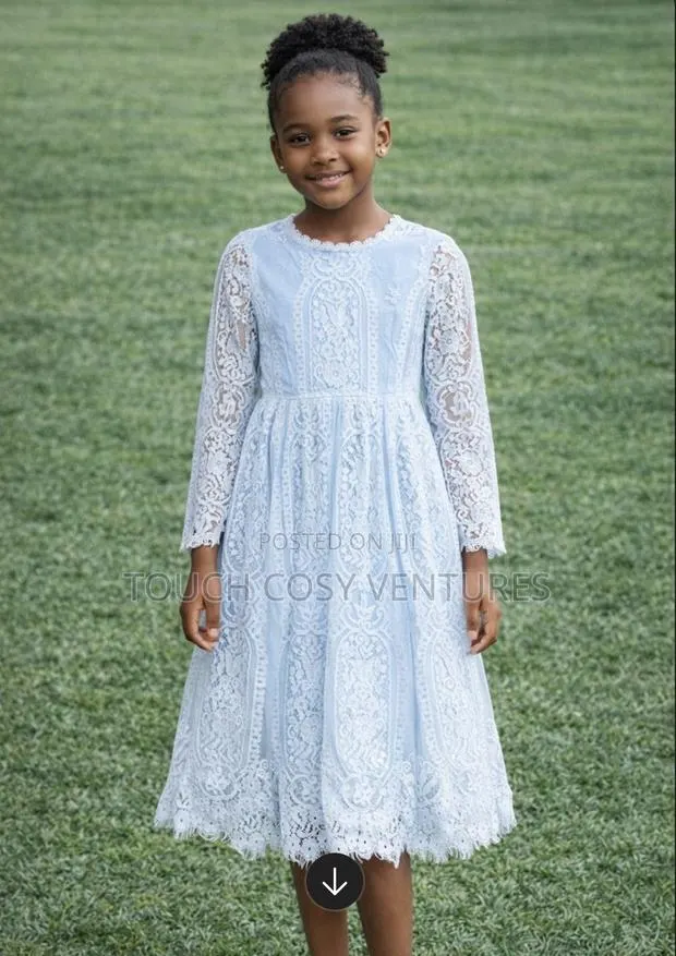 Elegant Fashionable Sea Blue Princess Dress · Photo 1