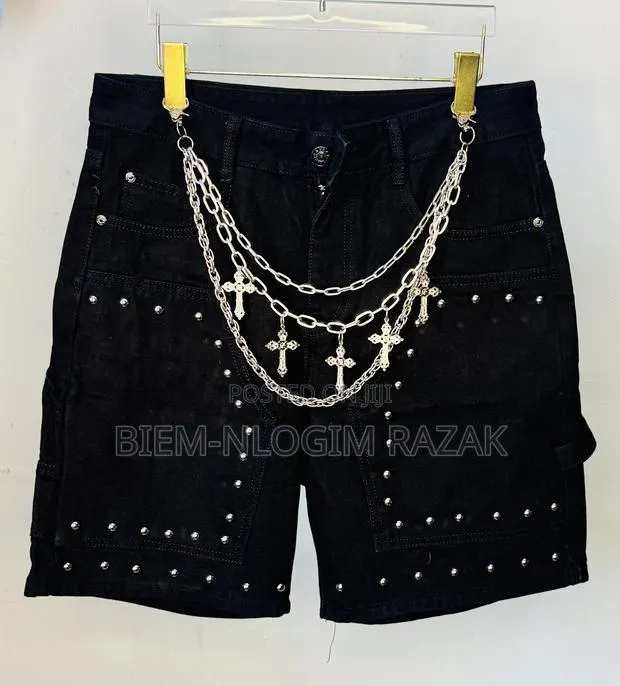 Original Chrome Heart N Nba Jeans Shorts Available in Stock · Photo 1