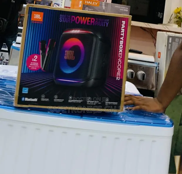 Lastest Black JBL Partybox Encore 2 Portable Party Speaker With 2 Mics · Photo 1