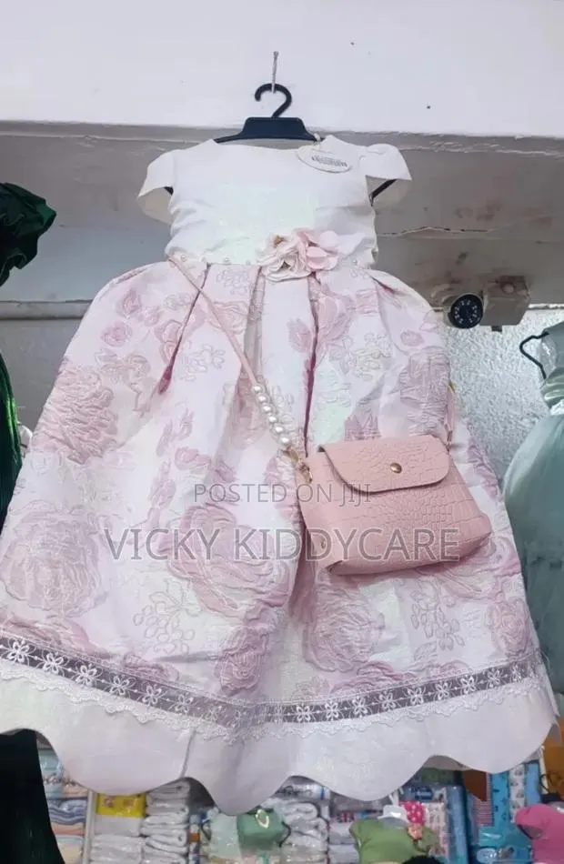 Girls Gown Dress With Side Bag · Photo 1