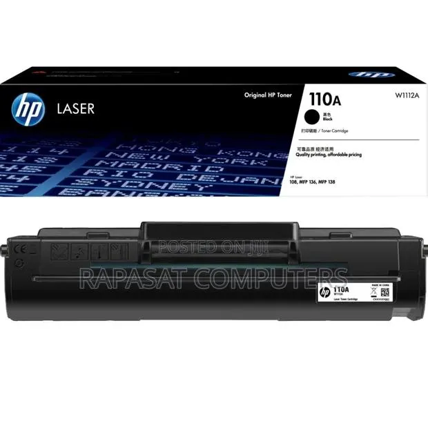 HP 110A (W1112A) Black Original Laser Toner · Photo 1