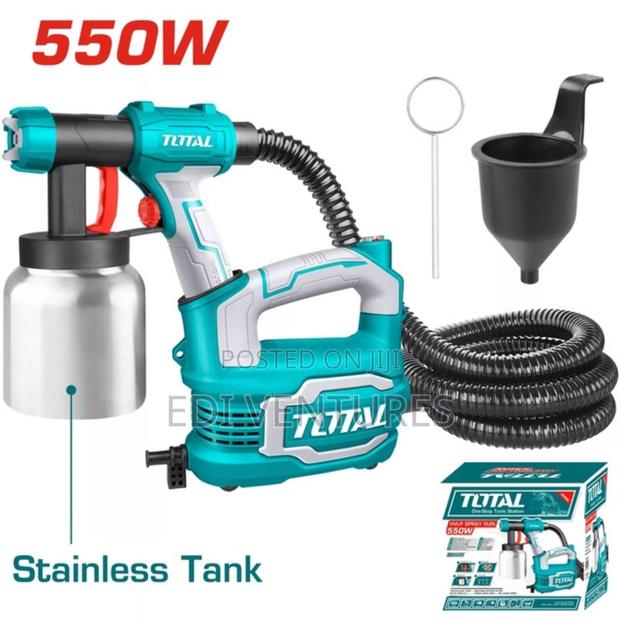 Total HVLP Spray Gun 550W Stainless Tank · Photo 1
