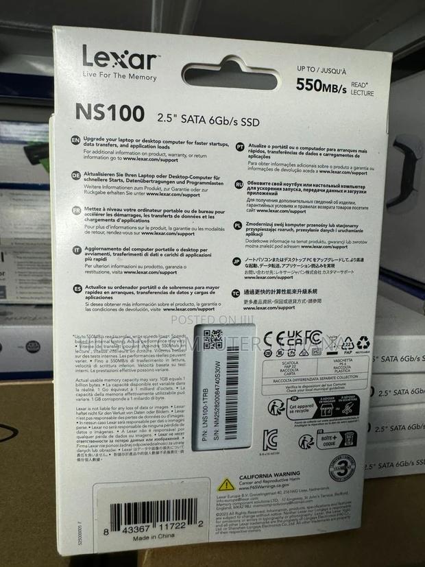 Lexar Lns100 SSD 2.5 Internal 1tb Sata SSD · Photo 3