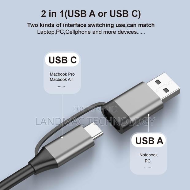 USB C Hub (4-in-1) With USB A,Ethernet · Photo 6